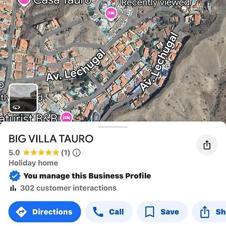 Big Villa Tauro With Private Heated Saltwater Pool & Jacuzzi & Bbq & Game Room & Arcade Games Mogan Ngoại thất bức ảnh